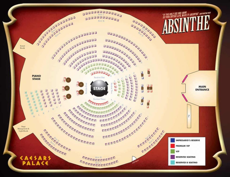 Absinthe Las Vegas Tickets The Spiegeltent at Caesars Palace